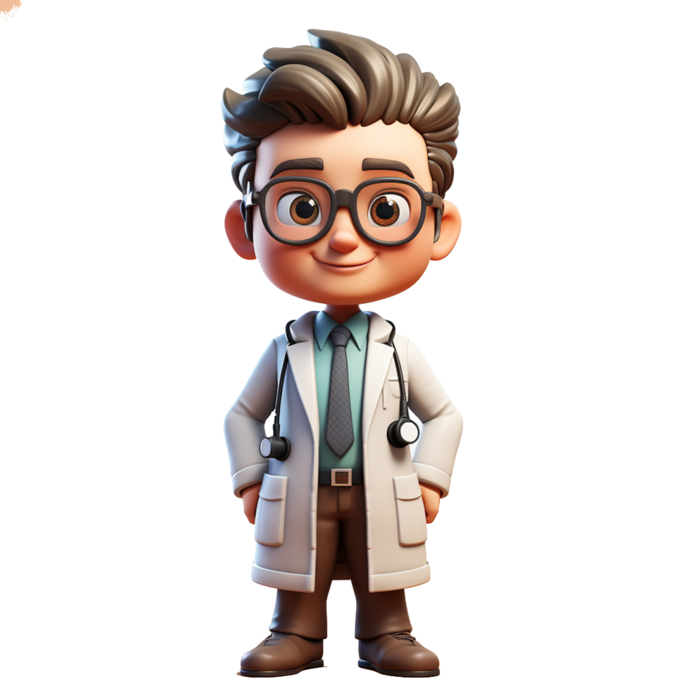 cartoon-3d-doctor-rendering-free-png